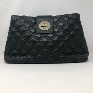 Kate Spade Astor Court Elena Satchel Quilted Black